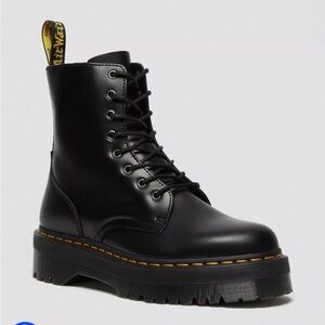 Dr. Martens Jadon Black Platform Combat Boots